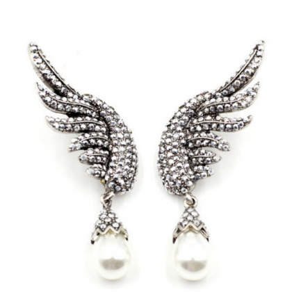 Fashion Angel wings of alloy diamon..