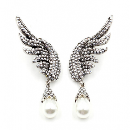 Fashion Angel wings of alloy diamon..