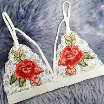 Women's Lace Lingerie Two Rose..