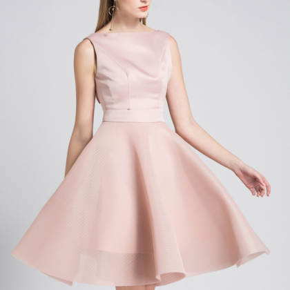 Pink lace dress a-line umbrella ski..