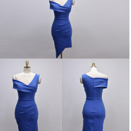 Thin V Collar Buttocks Dress For Fashion Women..