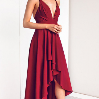 Sexy V-collar Sling Dress Dress