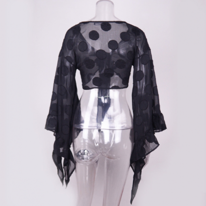 Lace Small Shawl Coat Short Camisole Lace Belted..