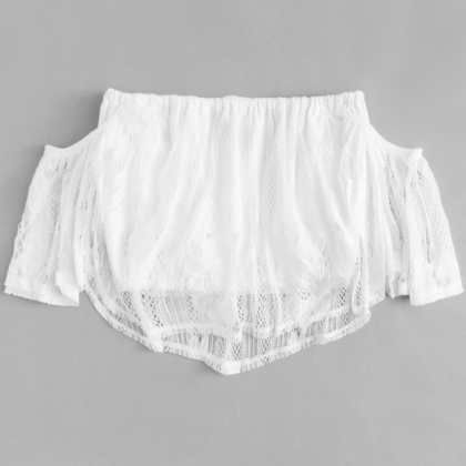 The Stretch Lace Two-layer Breast Wrap Short One..
