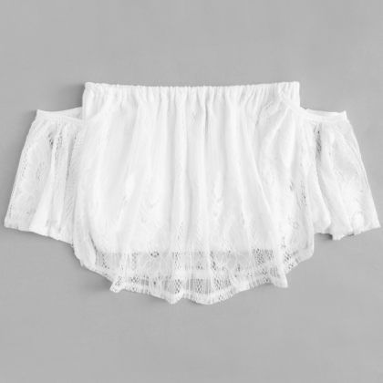 The Stretch Lace Two-layer Breast Wrap Short One..