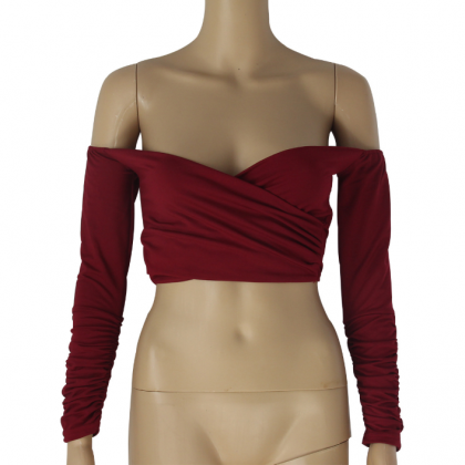 Sexy strapless dress with folded st..