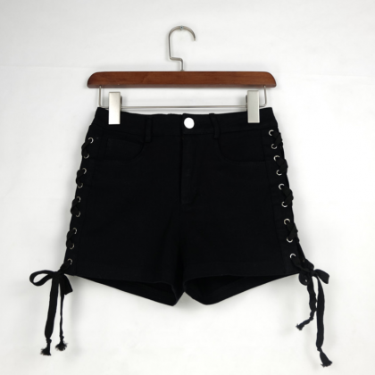 Style Sexy Loose Band Cotton Jeans Shorts..