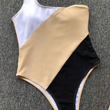 2019 new women's one-piece swimsuit..