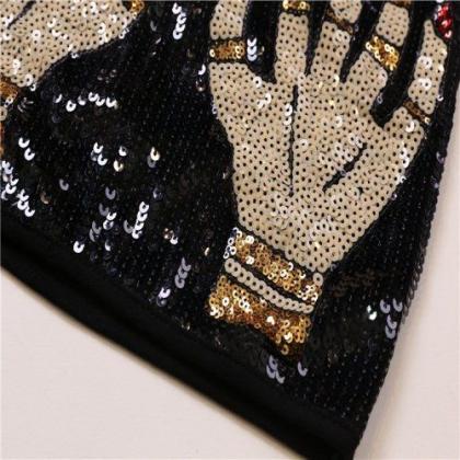 Style Sexy Embroidered Sequined Magic Hand For..