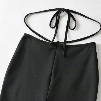 Dress Sexy Waist Tied Skirt 2021 Elastic Lace Up..
