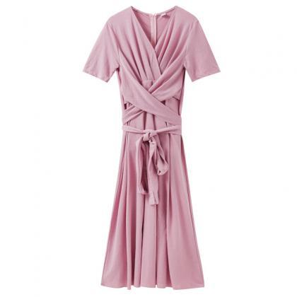 Short Sleeve Dress Design For Girls