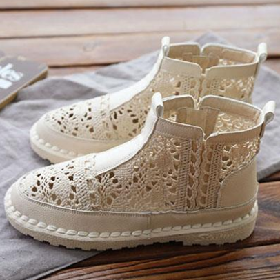 Soft Bottom Lace Wrap Sandals Fairy Style Ins..