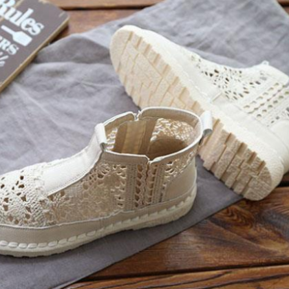 Soft Bottom Lace Wrap Sandals Fairy Style Ins..