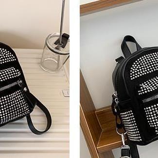 Mini Backpack Fashion Diamond Multi-purpose..