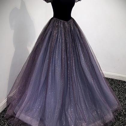 Long Bubble Sleeve Evening Dress 2023 Style..