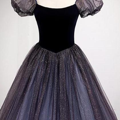 Long Bubble Sleeve Evening Dress 2023 Style..