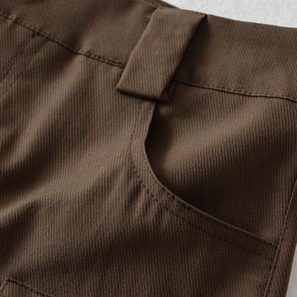 Design Sense Multi Pocket Cargo Pants For Female..