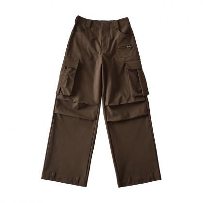 Design Sense Multi Pocket Cargo Pants For Female..