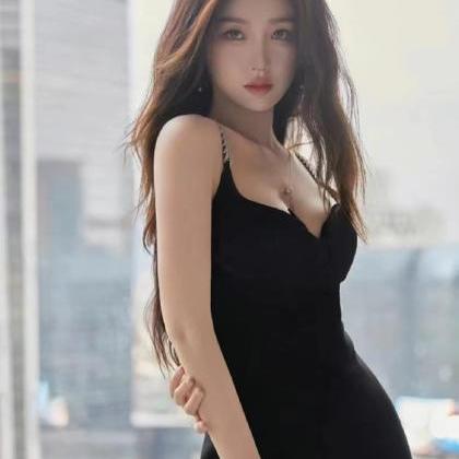 Black Halter Dress Pure Sexy Design Sense Of..