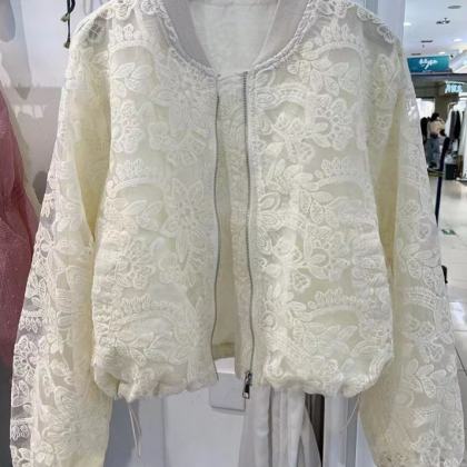 Lace Coat Female Korean Casual Sunscreen Clothes..