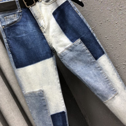Personality Patch Harlan Jeans For Women Spring..