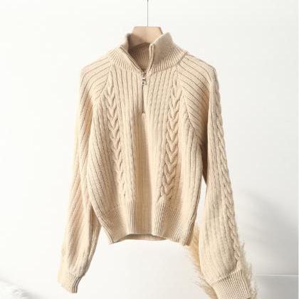 Twist Design Feeling Niche Sweater Loose Fashion..