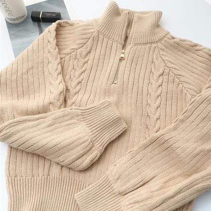 Twist Design Feeling Niche Sweater Loose Fashion..