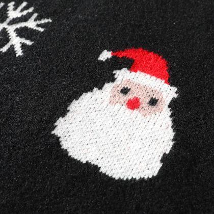 Sweater Large Size Santa Print Loose Couple Knit..
