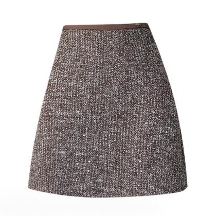 Sequin Coarse Woolen Skirt For Women European..