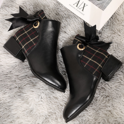Fall And Winter Bow Short Boots..