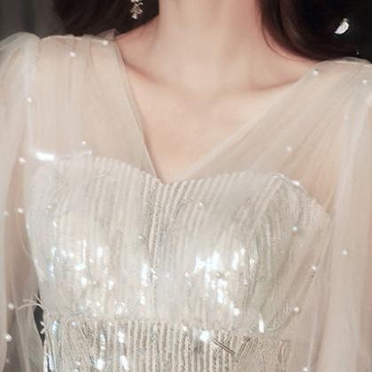 Evening Dress Glitter Female 2023 Autumn..