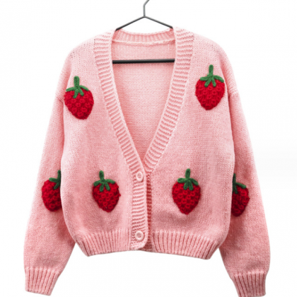 Autumn And Winter Hand-embroidered Sweater Women..