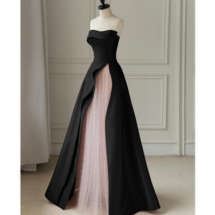 Pink Strapless Evening Dress For Women 2024..