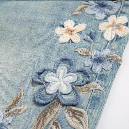 Summer Two Sided Pattern Heavy Industry Embroidery..