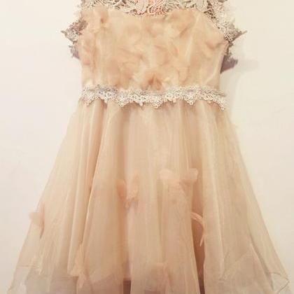 Cute Bow Fashion Full Lace Bow Dress