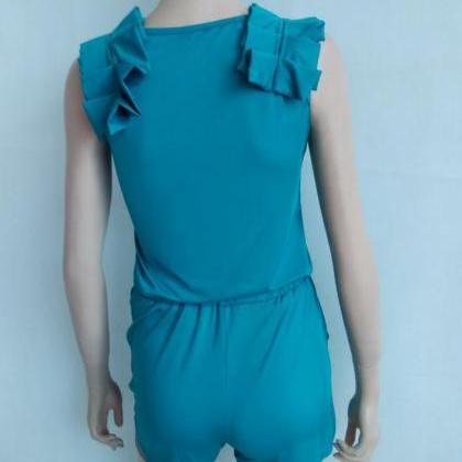 Double Color Two-piece Dress Romper
