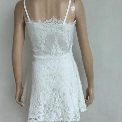 Sexy Strapless Dress With Elegant Lace