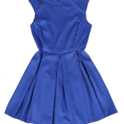 Cute Blue Vest Dress