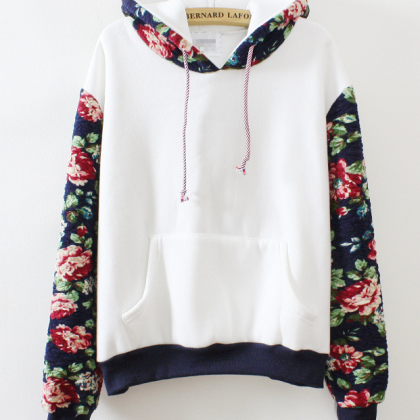 Fashion Flower Sweater Fleece