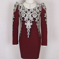 The Embroidery Fashion Long Sleeve Dress