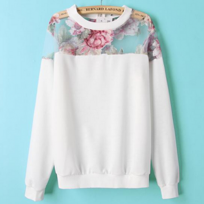 Fashion Flower Sweater