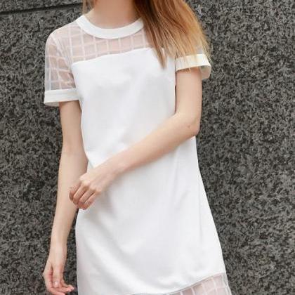 Cute White Fresh Design Dress