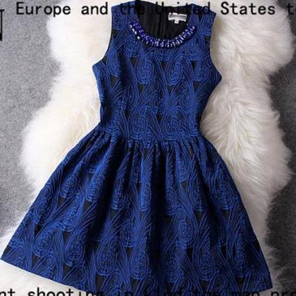 Blue Show Body Elegant Dress