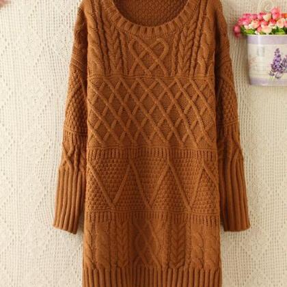 Cute Long Sweater Dress