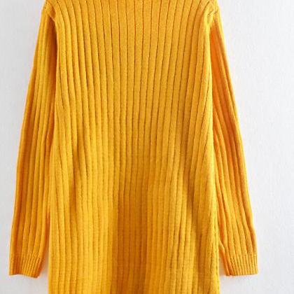 Fashion Pure Color Twist Sweater