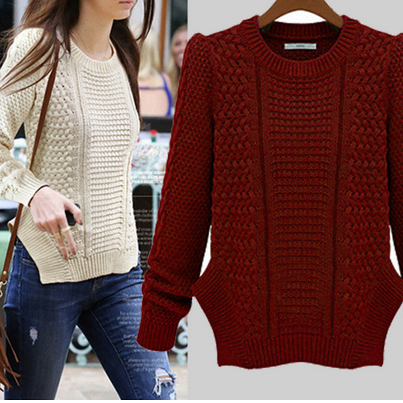 Fashion Woven Warm Knit Sweater High Quality Not..