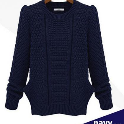 Fashion Woven Warm Knit Sweater High Quality Not..