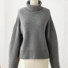 The High Collar Hedging Long-sleeved Sweater Women..