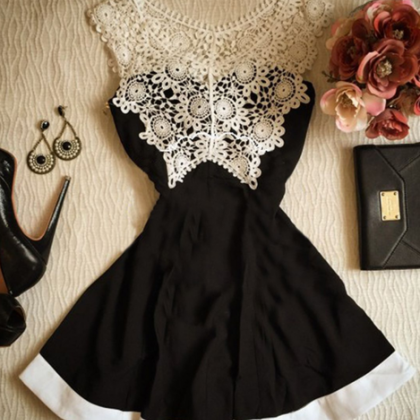 Cute Fashion Lace Vest Dress