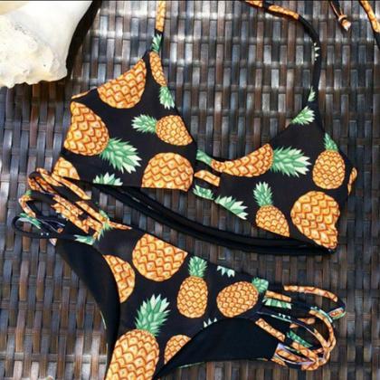 Cute Fashion Pineapple Bikinis